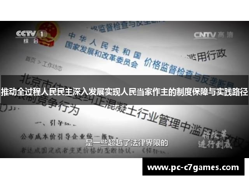 推动全过程人民民主深入发展实现人民当家作主的制度保障与实践路径